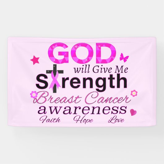 GOD gibt mir Kraft Banner (Horizontal)