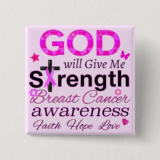 GOD gibt mir Kraft Button (Vorderseite)