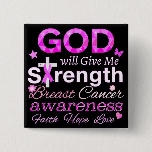 GOD gibt mir Kraft Button (Vorderseite)