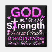 GOD gibt mir Kraft Magnet (Vorne)