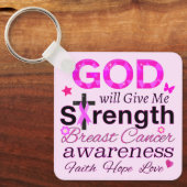 GOD gibt mir Kraft Schlüsselanhänger (Vorderseite)