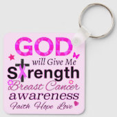 GOD gibt mir Kraft Schlüsselanhänger (Rückseite)