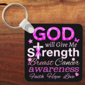 GOD gibt mir Kraft Schlüsselanhänger (Vorderseite)