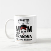 God Gifted Me Two Titles Mom And Grandma And I Roc Kaffeetasse (Links)