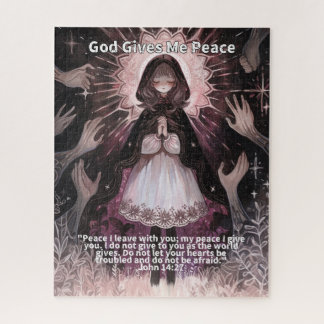 God Gives Me Peace - Christian Anime Puzzle