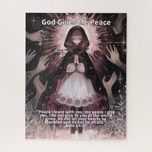 God Gives Me Peace - Christian Anime Puzzle (Vertikal)