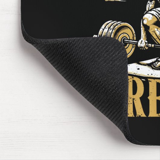 God Gives Me Strength Christian Gym Workout Motiva Mousepad (Ecke)