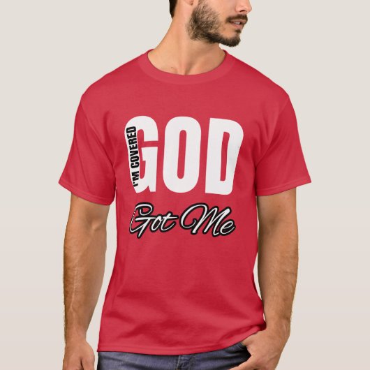 GOD GOT MICH (Wt lt) T-Shirt (Vorderseite)