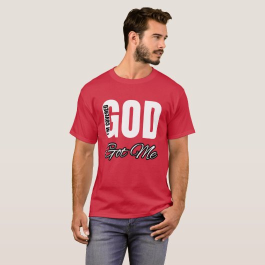 GOD GOT MICH (Wt lt) T-Shirt (Vorne ganz)