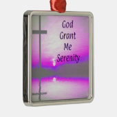 God Grant Me Serenity oranament Ornament Aus Metall (Rechts)