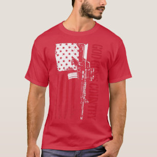 God Guns Country Ar15 Gun Rights America 2nd Amend T-Shirt