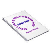 God Has Blessed Me Forever Notebook Notizblock (Rechte Seite)