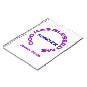 God Has Blessed Me Forever Notebook Notizblock (Linke Seite)