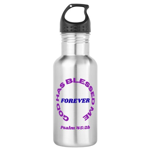 God Has Blessed Me Forever Stainless Steel Water  Edelstahlflasche (Vorderseite)