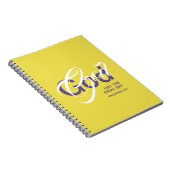 GOD HAT DAS ENDLICH SAGTE Christliche Schrift Gelb Notizblock (Rechte Seite)