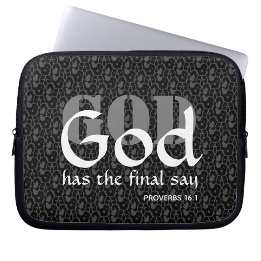 GOD HAT DIE ENDGÜLTIGE SAGE LAPTOPSCHUTZHÜLLE (Vorderseite)