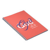 GOD HAT DIE ENDLICH SAGTE Christliche Schrift Kora Notizblock (Rechte Seite)