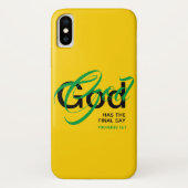 GOD HAT DIE LETZTE SAY-Sprichwörterbücher Christli Case-Mate iPhone Hülle (Rückseite)
