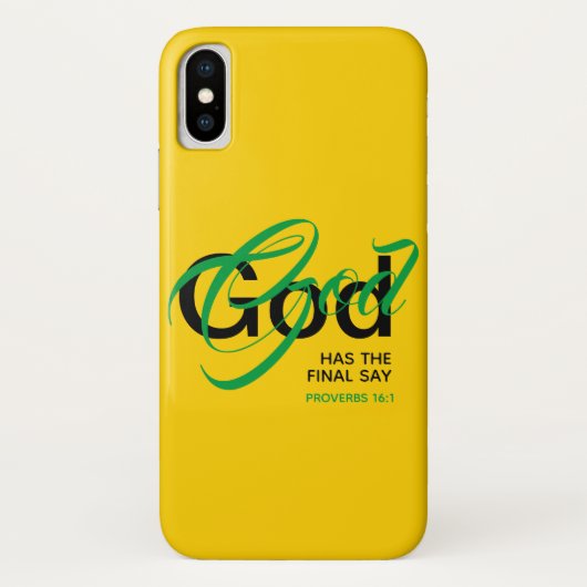 GOD HAT DIE LETZTE SAY-Sprichwörterbücher Christli Case-Mate iPhone Hülle (Rückseite)