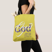 GOD HAT ENDLICH SAY Monogram Scripting Yellow Tasche (Von Nahem)