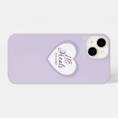 God Heals the Brokenhearted Light Purple Comfort iPhone Hülle (Rückseite (Horizontal))