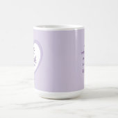 God Heals the Brokenhearted Light Purple Comfort Kaffeetasse (Mittel)