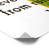 God Invented Whiskey - Irish Zitat Poster (Ecke)