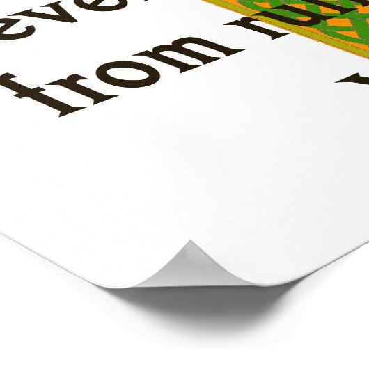 God Invented Whiskey - Irish Zitat Poster (Ecke)