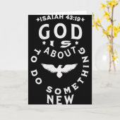 God Is About To Do Soing New Isaiah 4319 Karte (Gelbe Blume)
