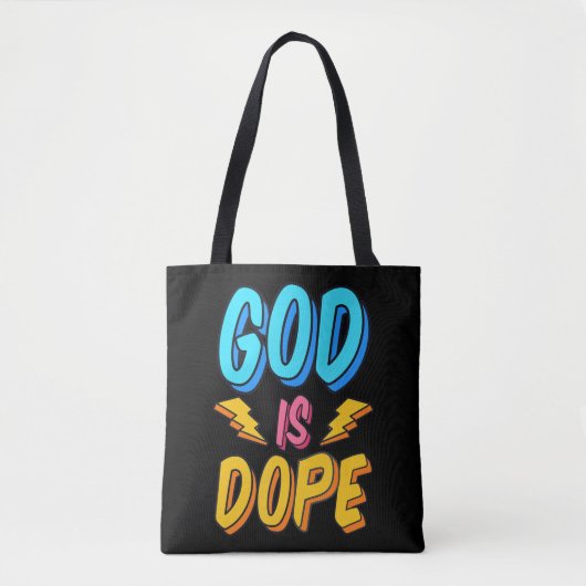 God Is Dope Funny Christian Faith Religious Believ Tasche (Vorderseite)