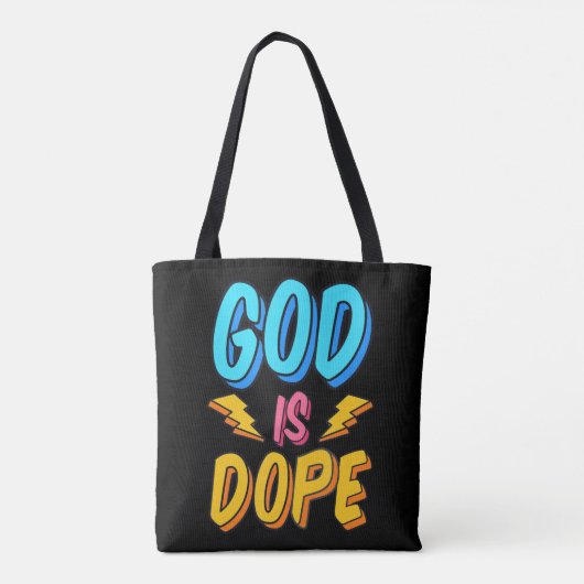 God Is Dope Funny Christian Faith Religious Believ Tasche (Rückseite)