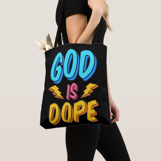 God Is Dope Funny Christian Faith Religious Believ Tasche (Von Nahem)