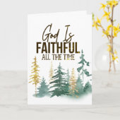 God is Faithful all the Time Karte (Gelbe Blume)