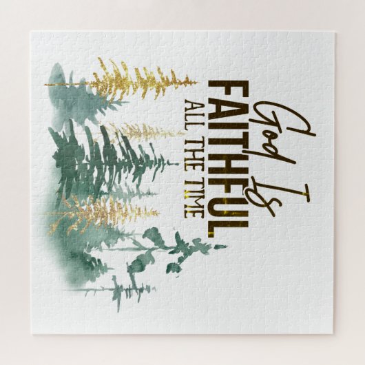 God is Faithful all the Time Puzzle (Horizontal)