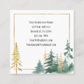 God is Faithful all the Time Quadratische Visitenkarte (Rückseite)