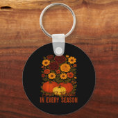 God Is Faithful In Every Season Christian Fall Boh Schlüsselanhänger (Vorderseite)