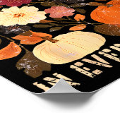 God Is Faithful In Every Season Floral Fall Christ Poster (Ecke)