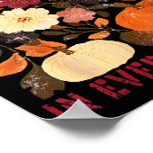 God Is Faithful In Every Season Floral Fall Christ Poster (Ecke)