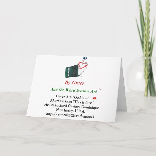 God is ... feiertagskarte (Rückseite)