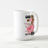 God is good all the time Christian saying Kaffeetasse (VorderseiteRechts)