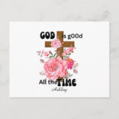 God is good all the time Christian saying  Postkarte (Vorderseite)