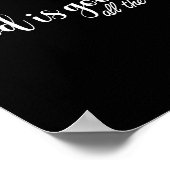 God Is Good All The Time Cross And Heart Christian Poster (Ecke)