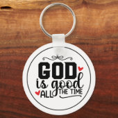 God Is Good All The Time Customizable Schlüsselanhänger (Vorderseite)