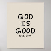 God is good all the time poster (Vorne)