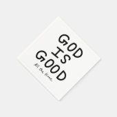 God is good all the time serviette (Ecke)