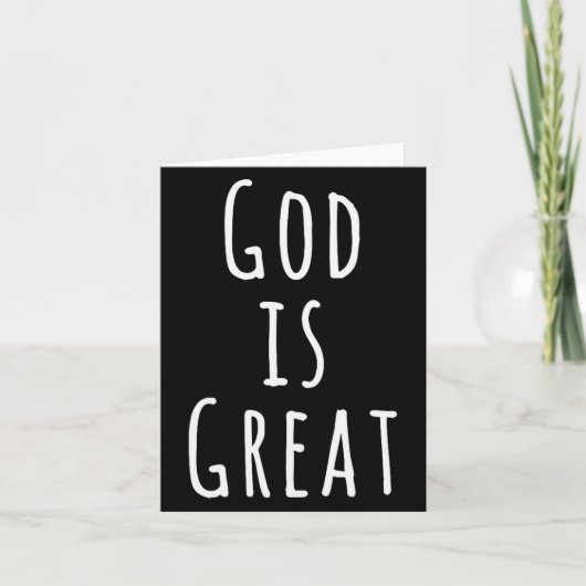 God Is Great  Karte (Vorderseite)