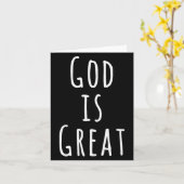 God Is Great  Karte (Gelbe Blume)