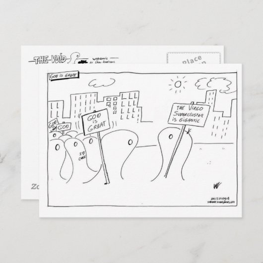 God is great postkarte (Vorne/Hinten)