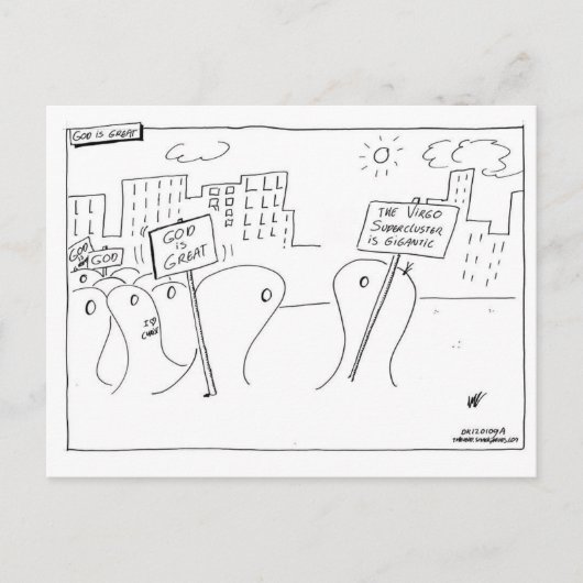 God is great postkarte (Vorderseite)