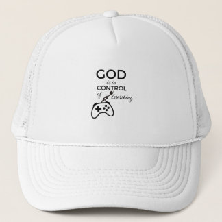 God Is In Control Christian Baseball Cap - Embroid Truckerkappe